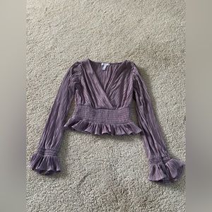 TOPSHOP Purple V Neck